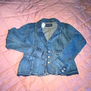 Jean button jacket